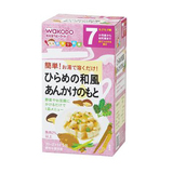 日本和光堂婴儿宝宝辅食比目鱼香菇蔬菜粥面拌饭料FC36 16年9月