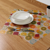 天居西餐垫PP透明防烫防水防油隔热垫餐桌垫盘垫碗垫杯垫 二片装