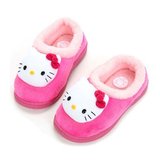 韩国进口正品 Hello Kitty冬季室内鞋家居棉拖鞋包跟儿童成人地板