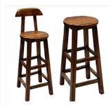碳化色实木吧凳实木吧台椅实木酒吧凳酒吧椅高脚凳03