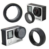 Gopro配件 适用GoPro hero4 3+ 3 UV镜 CPL保护镜 保护镜头盖