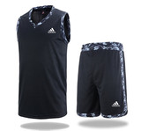 正品阿迪达斯定制印字号篮球服套装速干透气运动比赛训练球衣队服