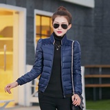棉衣女2015冬装新品韩版修身超短款棉服外套蕾丝保暖小棉袄双面穿