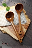 日式长柄天然原木酸枣木实木勺直柄油勺不粘锅煲汤勺稀饭勺子粥勺