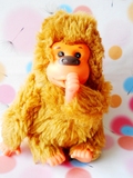 古董娃娃胶皮脸玩具台湾产RUSS可爱猴子猩猩玩偶公仔13厘米