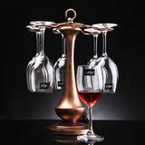 家用红酒杯套装杯架高脚杯 无铅水晶葡萄酒杯 冷切口红酒杯