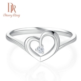 DarryRing戴瑞DR求婚结婚钻戒女戒18K白金铂金钻石戒指正品定制