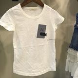 多啦啦2016年夏季新款纯棉短袖男女童T恤 后片印小汽车宽松短袖