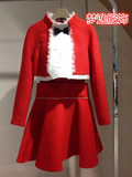2015欧洲站秋装套装小香名媛风毛呢连衣裙A字裙两件套h7603002