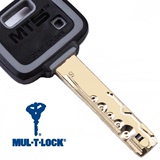 以色列进口MUL-T-LOCK模帝乐MT5超B级五彩锁芯C级防盗大门锁心