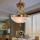 全铜过道灯走廊吊灯欧式仿古全铜客厅餐厅单头卧室吊灯玄关过道灯