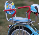 自行车单车电动车双人双胞胎儿童后置安全座椅0