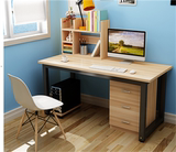 日式实木家用书桌台式电脑桌简约现代办公桌写字桌带抽屉桌子