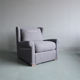 北欧日式简约现代美式客厅卧室单人沙发小户型休闲懒人沙发椅包邮