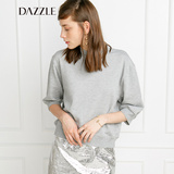 DAZZLE地素 秋装新款 简约风格舒适耐穿型圆领套头外套 253F903