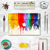 苹果全套笔记本炫彩机身贴纸贴膜 MacBookAir创意贴 流动的油彩