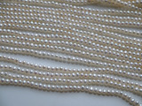 天然淡水珍珠3-3.5近圆形强光无暇珍珠项链手链散珠批发diy半成品