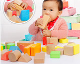 32粒超大号木制积木 婴儿启蒙早教益智积木 0-1-2-3周岁宝宝玩具