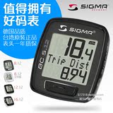特价西格玛SIGMA自行车踏频中文英文有线无线骑行装备夜光码表