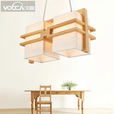 日式韩式木艺温馨餐吊灯 北欧创意简约实木原木客厅餐厅卧室吊灯