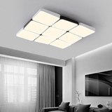现代简约客厅灯个性异形LED吸顶灯具创意魔方格子卧室餐厅灯饰