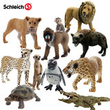 思乐Schleich 非洲肉食动物狮子豹鳄鱼乌龟野生动物仿真模型玩具