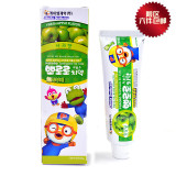 韩国 Pororo宝露露儿童牙膏 清洁保护宝宝牙齿发育 苹果口味 90g
