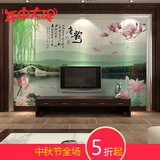 中式客厅电视背景墙瓷砖壁画3d立体现代简约仿古雕刻砖唐诗山水画