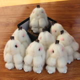 哥本哈根水貂兔子挂件皮草挂件兔子装死水貂毛包包挂件皮草萌兔