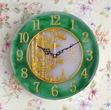 客厅墙上挂表装饰品静音时钟现代个性树脂钟表壁饰挂钟墙面装饰品