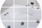 亚克力三角型普通浴缸 独立式扇形成人浴盆 冲浪按摩恒温加热浴池