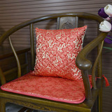 羽恋布艺加厚冬红实木沙发垫坐垫巾套罩 中式海绵飘窗台椅垫定做