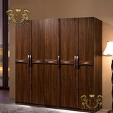 简约现代中式实木衣柜大容量储物柜衣橱卧室套装组合家具