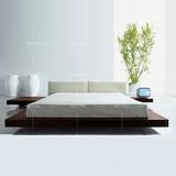 简约现代韩式床榻榻米板式烤漆床1.8米床板式双人床家具床可定制