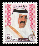 K022  外国邮票卡塔尔1996年 国王像 哈马德 邮票