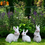 仿真小兔子花园摆件园林景观雕塑别墅公园花园景区庭院工艺装饰品