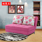 林聚点折叠沙发床1米1.2 1.5单人布艺沙发床多功能两用小户型宜家