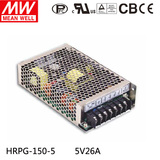 正品台湾明纬1U外形开关电源 HRPG -150-5  DC5V  130W 26A