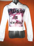 STUSSY 女款 NEW YORK城市系列 渲染印花 长袖 连帽 卫衣