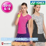 2015新款韩国进口代购YY尤尼克斯YONEX女款套装5速干羽毛球服吸汗