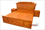 红木床缅甸花梨木双人床 中式实木明清 缅甸花梨大床1.8米百子床