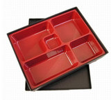 ABS料木纹便当盒 日本饭盒 分格饭盒 快餐盒 商务饭盒 塑料餐盒