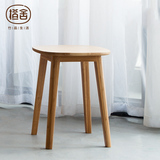 竹制独凳 现代极简约楠竹家用方凳子小板凳餐桌凳创意梳妆凳矮凳