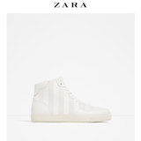 ZARA 男鞋 白色高筒运动鞋 12500102001