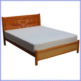 深圳东莞包邮简约现代1.2米 1.5米双人实木床 杉木床 床架送床板