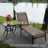 美式古典网布躺床 欧式铸铝沙滩椅 优质休息躺椅 户外休闲椅 B602
