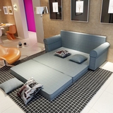 可折叠沙发床单双懒人北欧式宜家布艺客厅小户型两用1.8米1.5米2