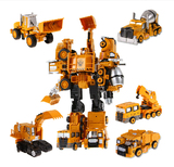 变形战神超变金刚 合金工程车大力神 儿童男孩玩具精刚合体机器人
