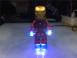 Lego/乐高人仔配置 钢铁侠LED灯效  发光零件 武器/发射器/喷射器