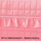 边全棉1.8m夏季韩式被套包邮被套单件纯棉夹棉被罩单双人纯色荷叶